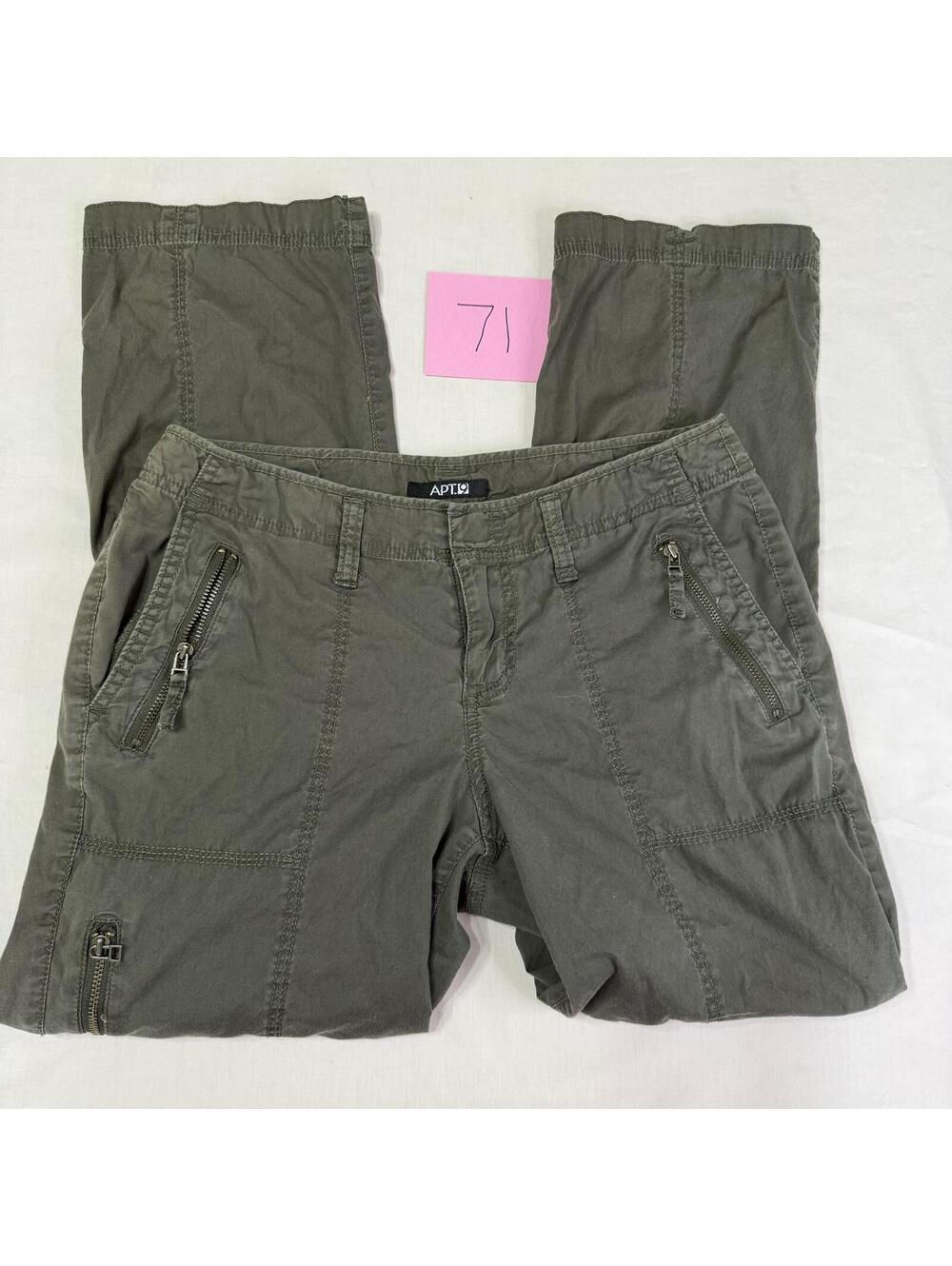 APT. 9 Petite 6P Olive Green Cargo Pants